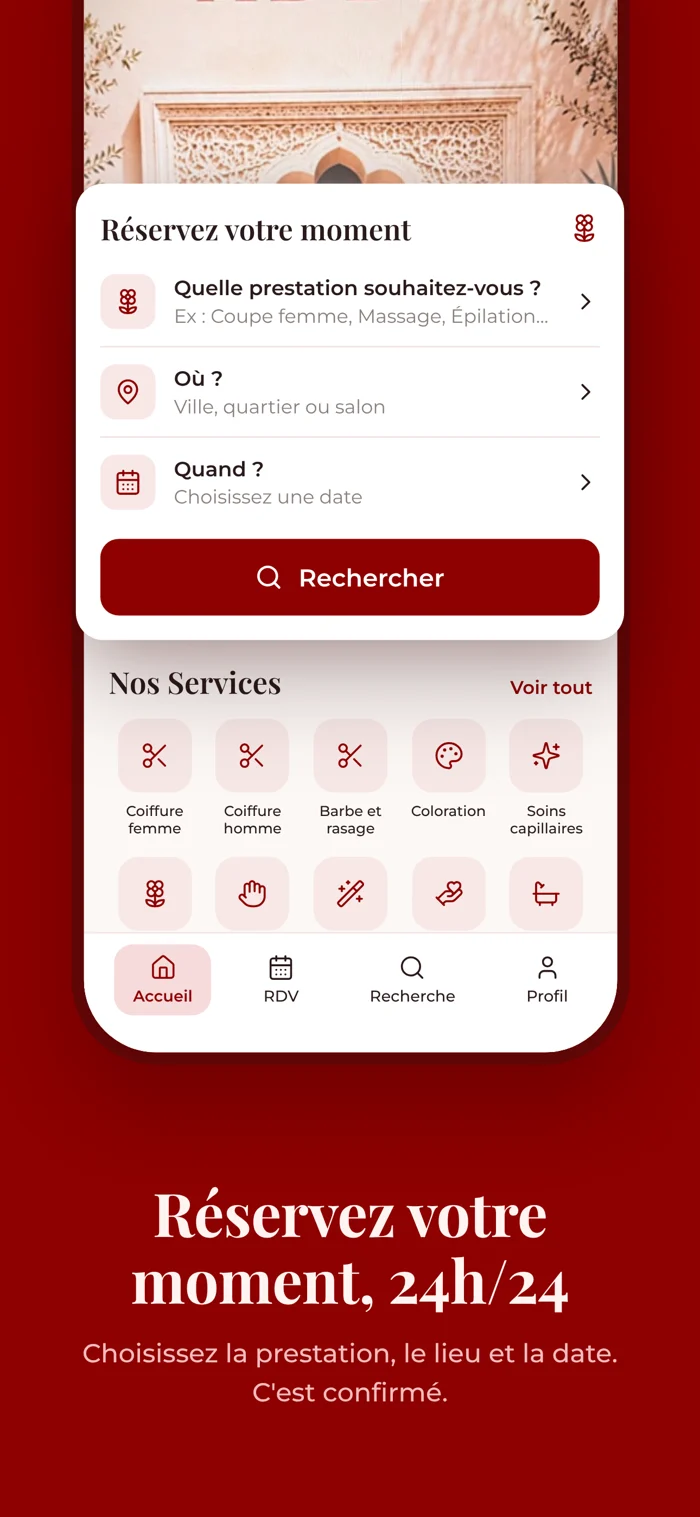 Réserver son moment 24h/24